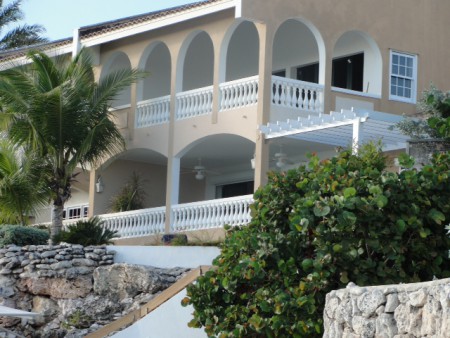 Zicht vanaf het strand